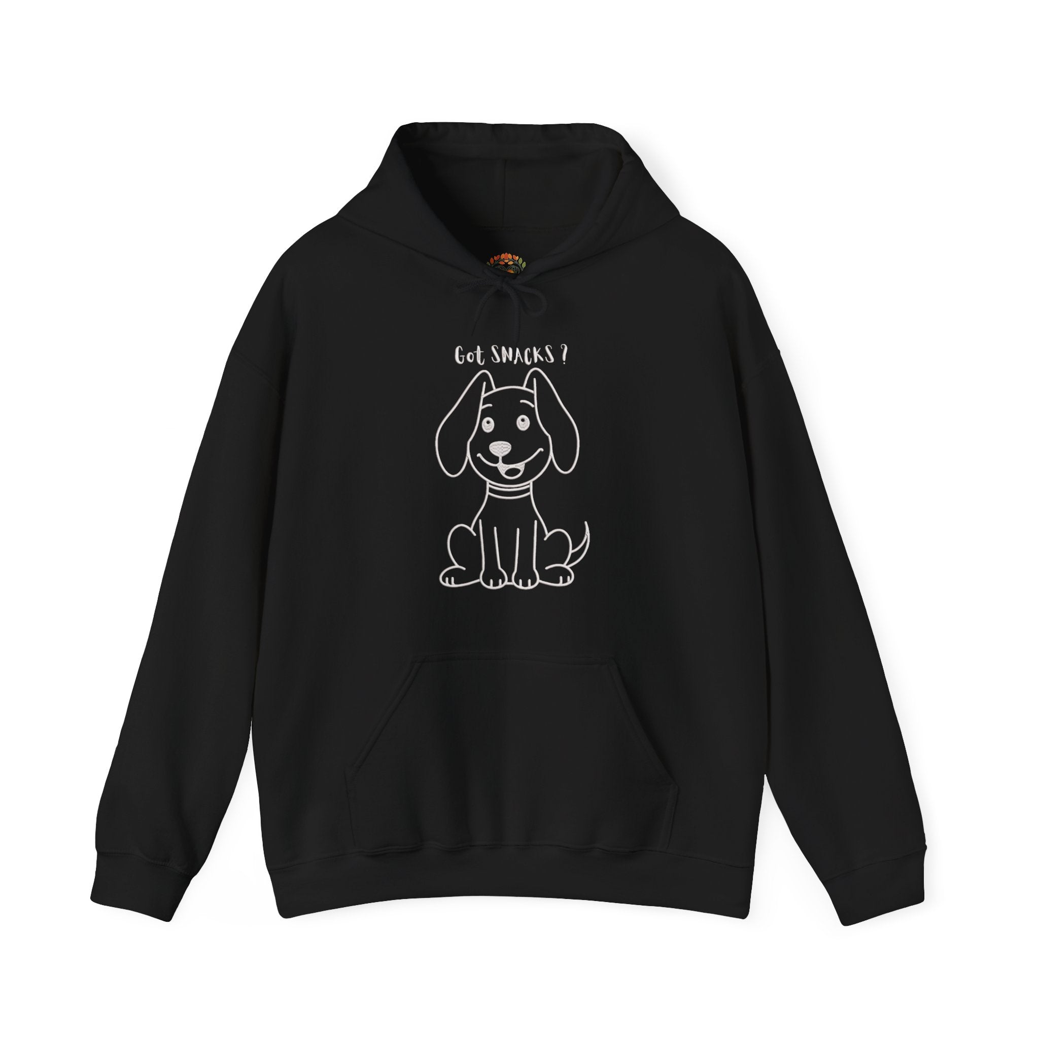 Cute Cartoon Puppy 'Got Snacks? Embroidery Hoodie | Sweatshirt | T-shirt