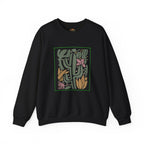 Desert Cactus Floral Illustration Embroidery Hoodie | Sweatshirt