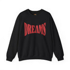 DREAMS Retro Red Typography Embroidery Hoodie | Sweatshirt