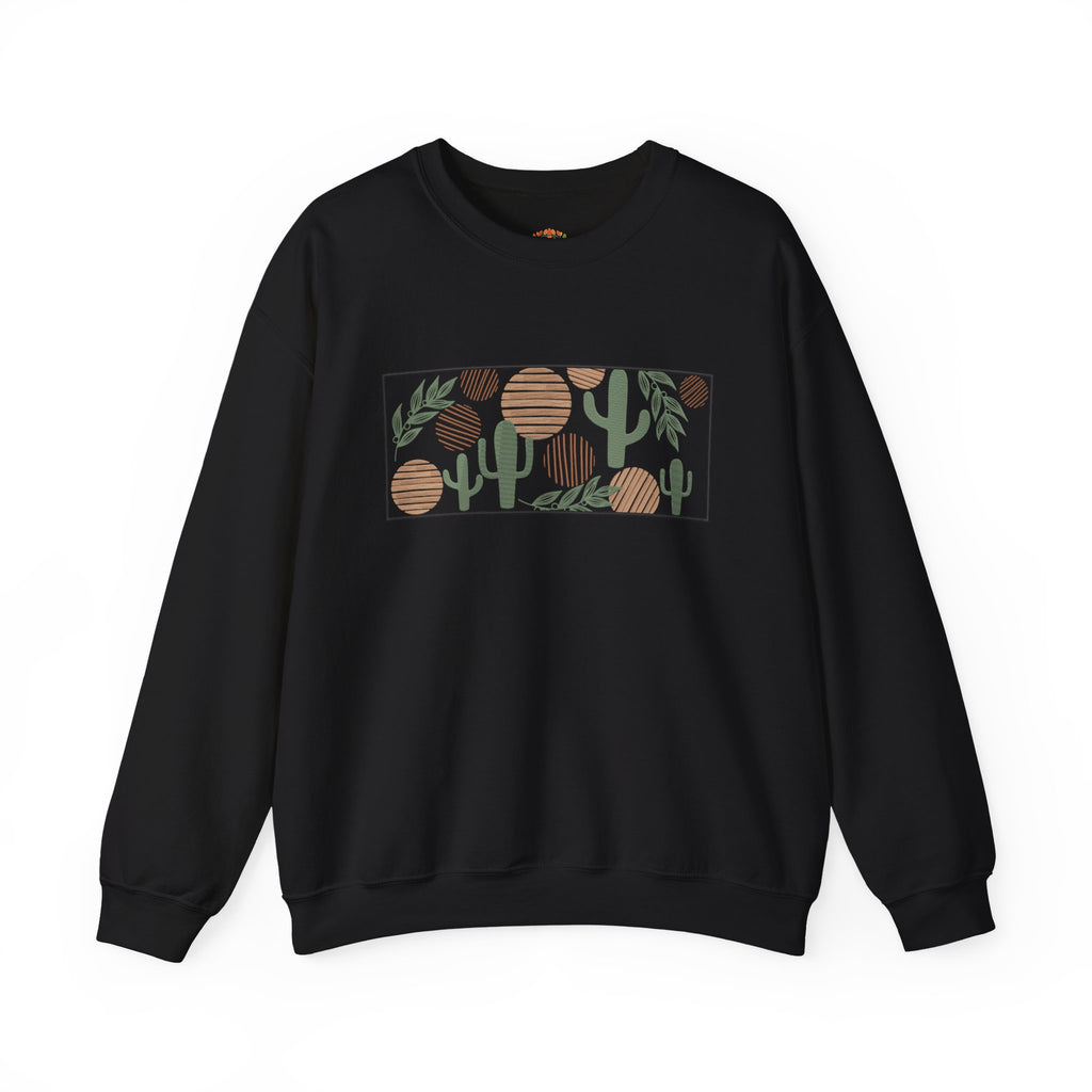 Boho Desert Cactus Southwestern Botanical Illustration Embroidery Hoodie | Sweatshirt