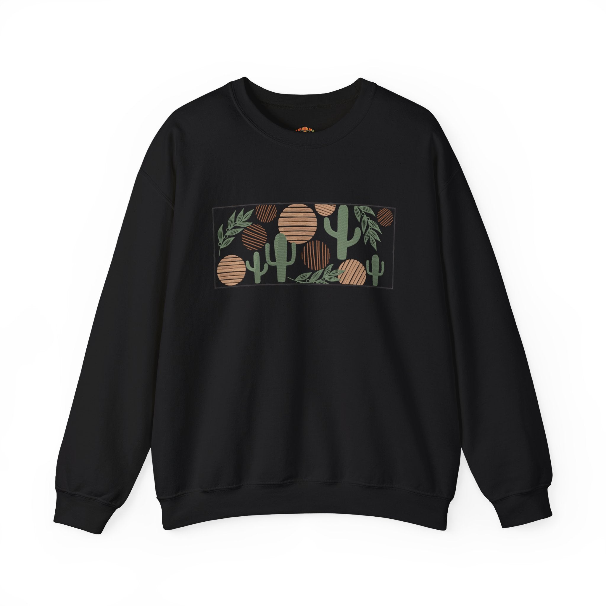 Boho Desert Cactus Southwestern Botanical Illustration Embroidery Hoodie | Sweatshirt