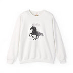Spirit Stallion Running Silhouette Embroidery Hoodie | Sweatshirt | T-shirt