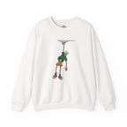 Man Hanging Mountain Cartoon Climber Embroidery Hoodie | Sweatshirt | T-shirt