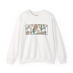 Boho Desert Cactus Southwestern Botanical Illustration Embroidery Hoodie | Sweatshirt