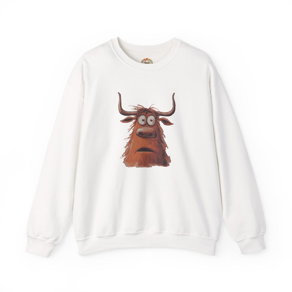 Sudadera con capucha y bordado de vaca de las Tierras Altas | Sudadera