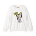 Emotionless "I’m So Happy" Sarcastic Droopy Embroidery Hoodie | Sweatshirt | T-shirt