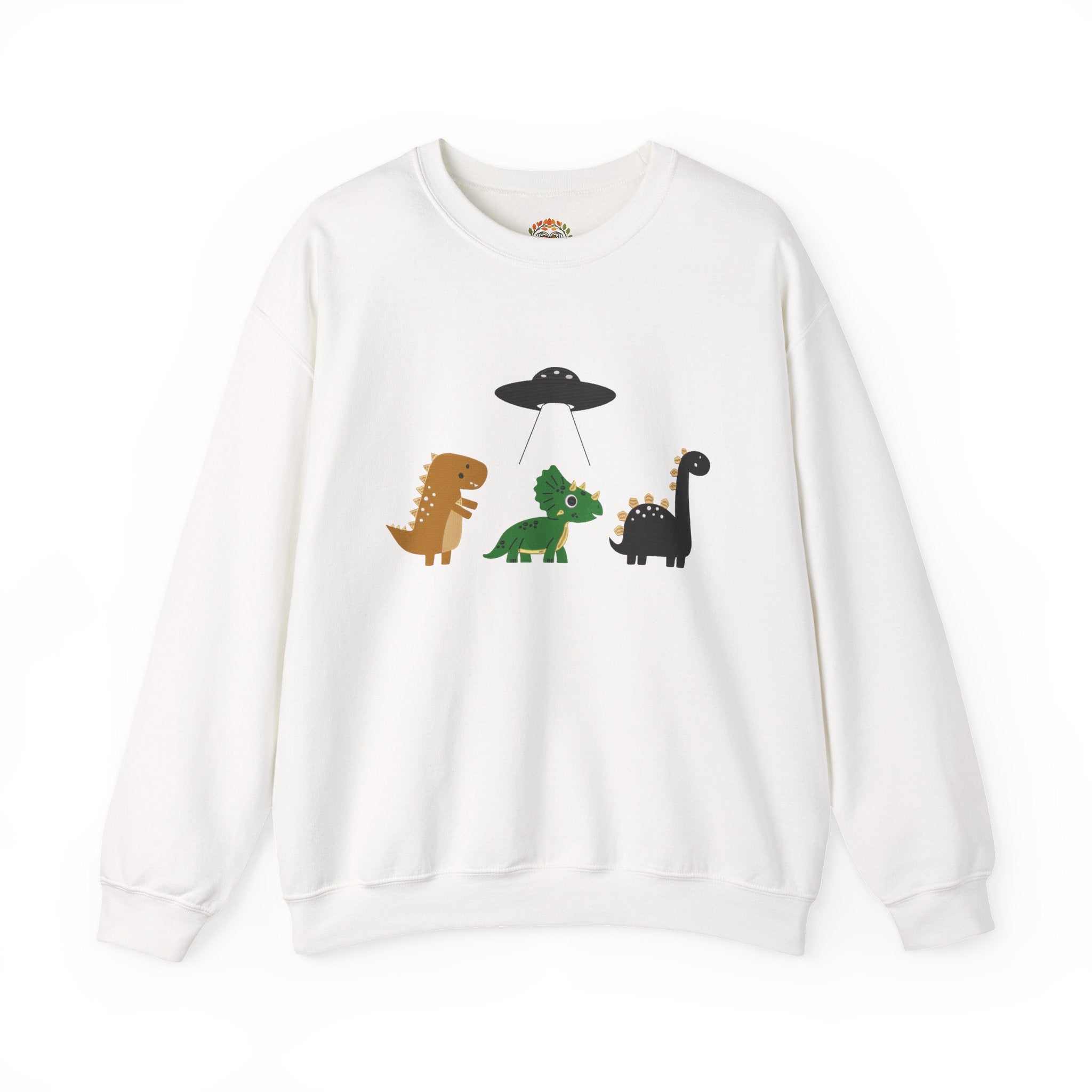 Alien Invasion Dinasour Embroidery Hoodie | Sweatshirt