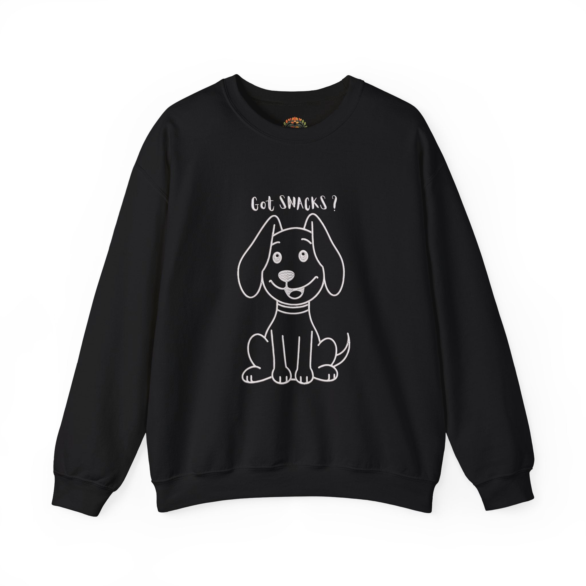 Cute Cartoon Puppy 'Got Snacks? Embroidery Hoodie | Sweatshirt | T-shirt