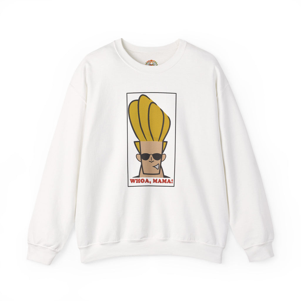 Whoa Mama! Johnny Retro Sunglasses Embroidery Hoodie | Sweatshirt | T-shirt