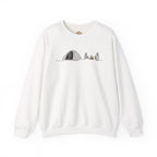 Sudadera con capucha y bordado de tienda de campaña con fogata y amigos | Sudadera | Camiseta