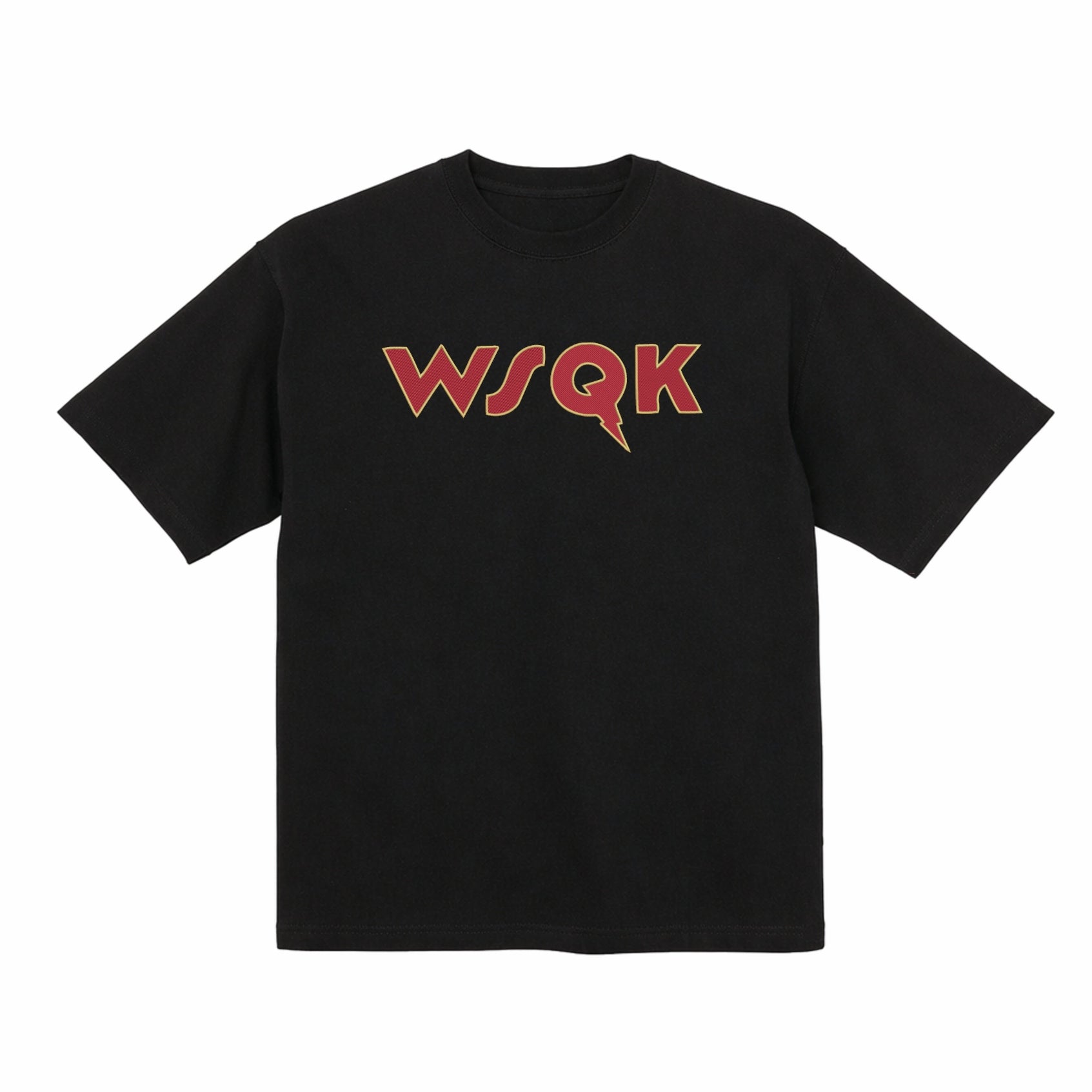 Embroidered  WSQK Stranger Things Cotton Heavyweight T shirt