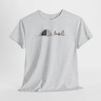 Sudadera con capucha y bordado de tienda de campaña con fogata y amigos | Sudadera | Camiseta