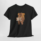 Nature Lover Bear Hiker Reading Map Embroidery Hoodie | Sweatshirt | T-shirt