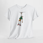 Man Hanging Mountain Cartoon Climber Embroidery Hoodie | Sweatshirt | T-shirt