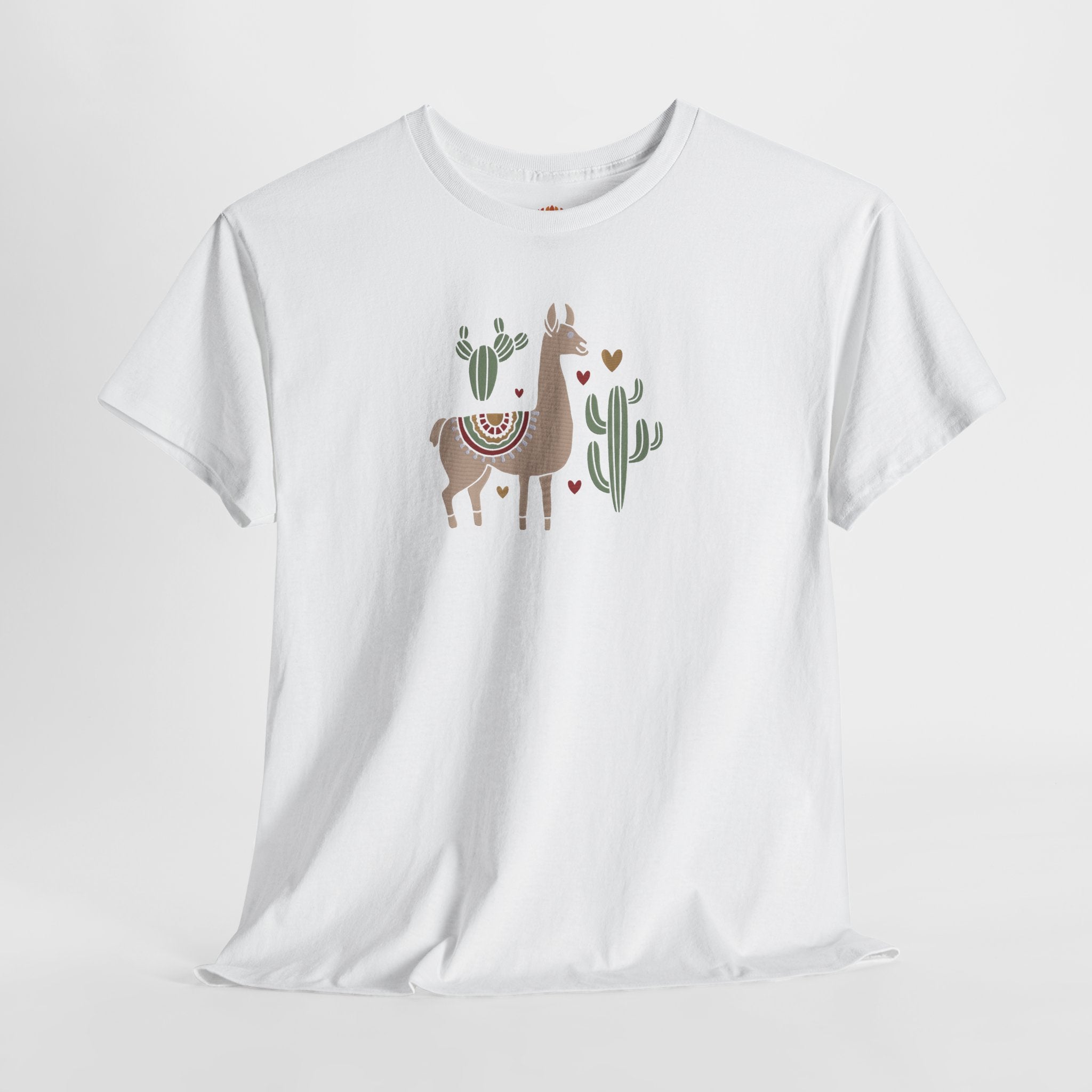 Boho Llama with Cactus Southwestern Animal Illustration Embroidery Hoodie | Sweatshirt | T-shirt