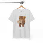 Nature Lover Bear Hiker Reading Map Embroidery Hoodie | Sweatshirt | T-shirt