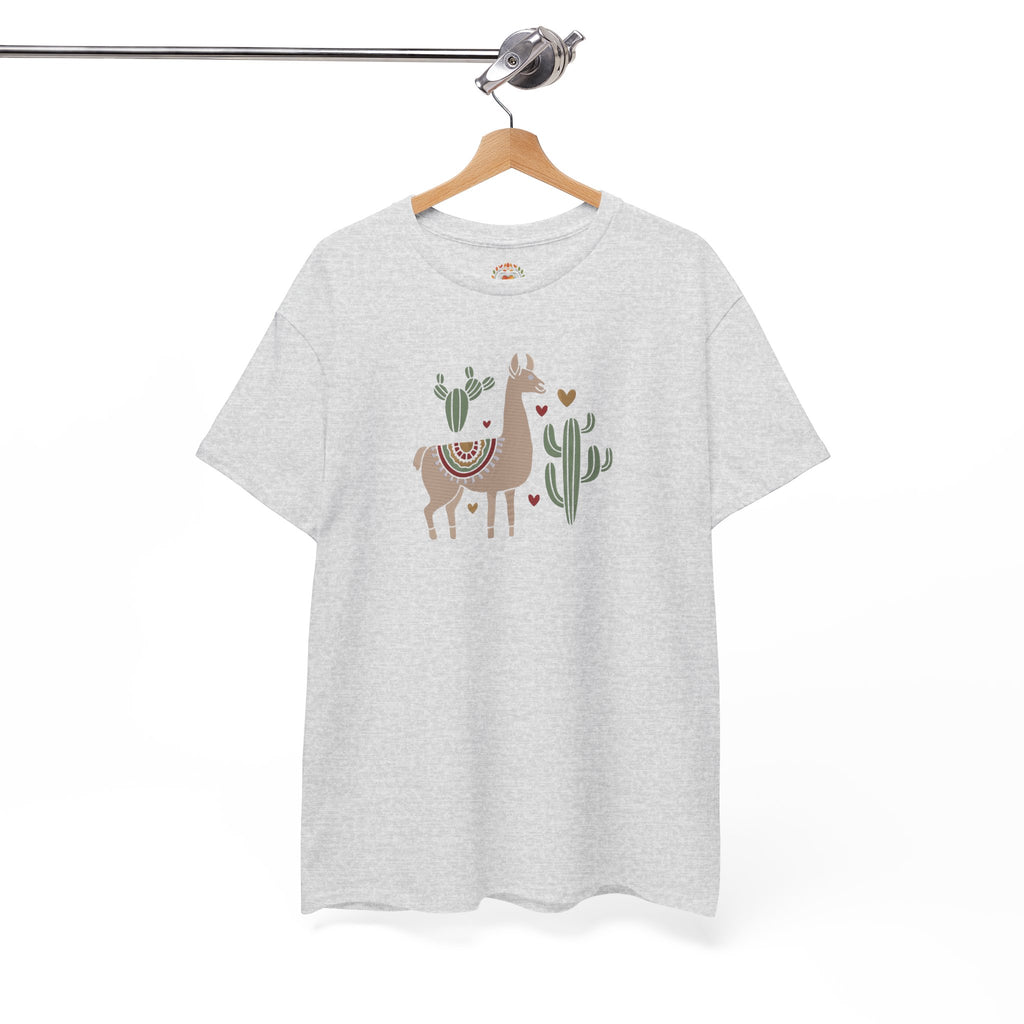 Sudadera con capucha y bordado de llama bohemia con ilustración de cactus de animales del suroeste | Sudadera | Camiseta