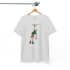 Man Hanging Mountain Cartoon Climber Embroidery Hoodie | Sweatshirt | T-shirt