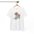 抽象的なボヘミアンサンライズウェーブTシャツ刺繍パーカー | スウェットシャツ