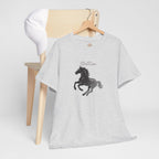 Spirit Stallion Running Silhouette Embroidery Hoodie | Sweatshirt | T-shirt
