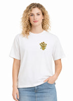 Vase with Fifteen Sunflowers Vincent Van Gogh Premium Cotton Heavyweight Embroidered T shirt