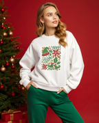 Christmas Decoration Colorful Abstract Embroidery Hoodie | Sweatshirt | T-shirt