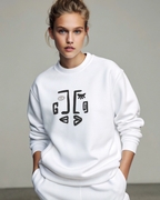 Abstract Face Mural Rural India Embroidery Hoodie | Sweatshirt | T-shirt