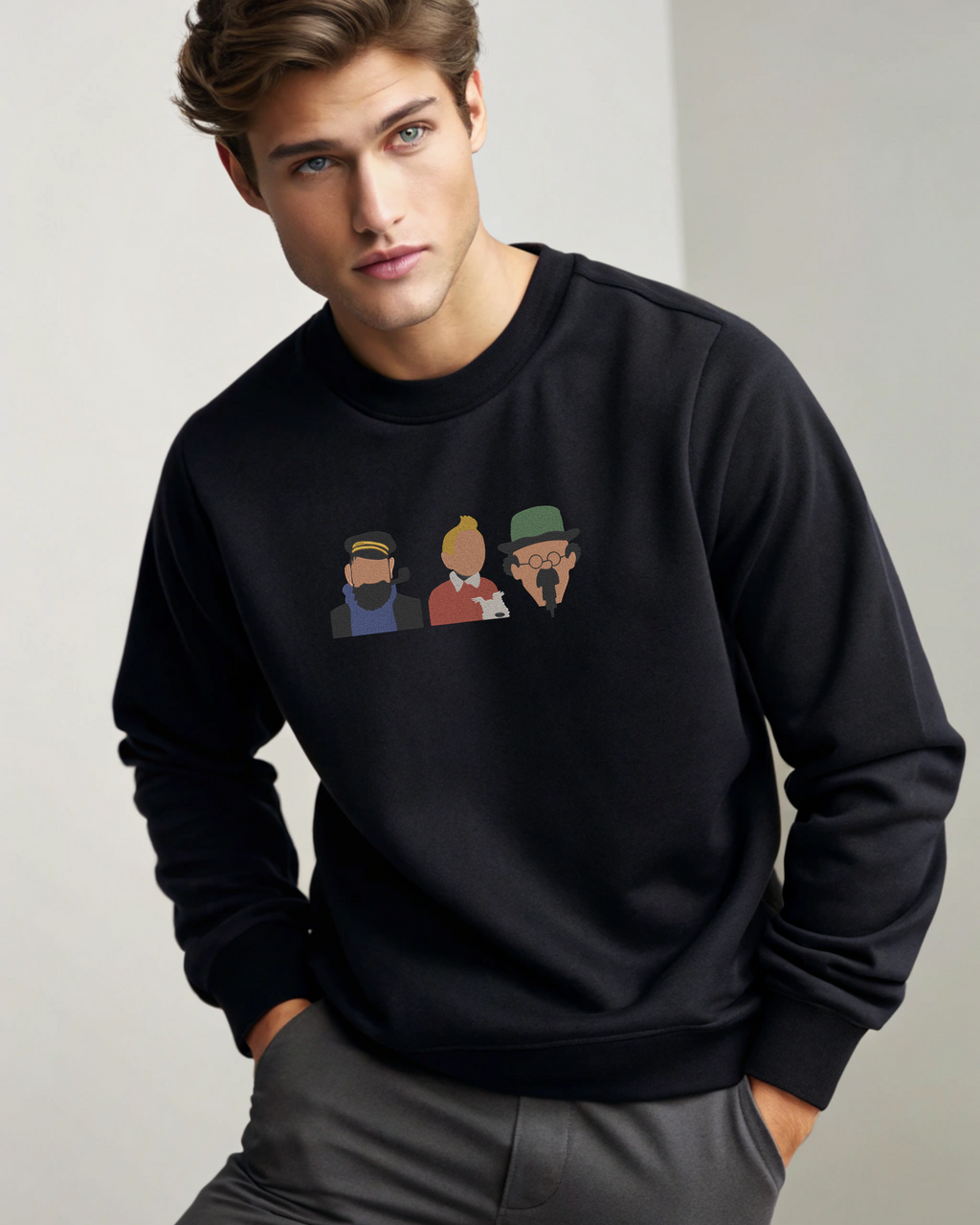 タンタンの冒険 刺繍パーカー | スウェットシャツ