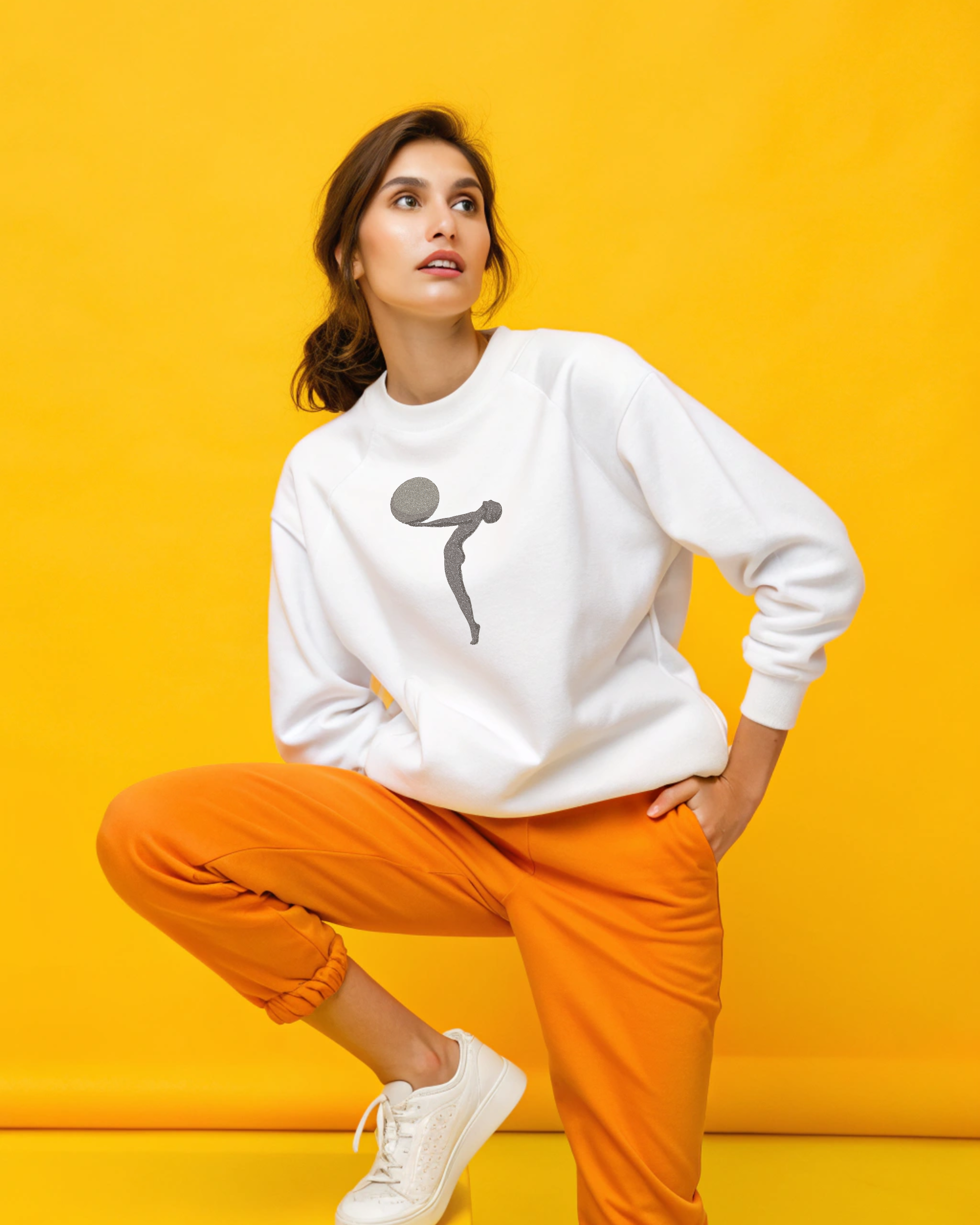 Abstract Mural Art Embroidery Hoodie | Sweatshirt | T-shirt