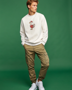 Silly Santa Goose Christmas Embroidery Hoodie | Sweatshirt | T-shirt